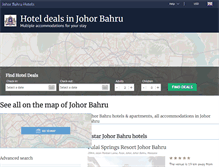 Tablet Screenshot of hotelsinjohorbahru.com